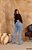 Calça Jeans Flare Bootcut Jeans com Lycra Clara - Imagem 2
