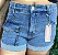 Shorts Jeans Levanta Bumbum com Bolso Utilitário Frontal e Lycra - Imagem 1