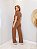 Conjunto Feminino em Moletinho com Blusa Polo e Calça Pantalona - Imagem 3