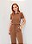 Conjunto Feminino em Moletinho com Blusa Polo e Calça Pantalona - Imagem 4