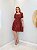 Vestido Curto em Viscose Estampado com Cinto - Imagem 1