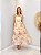 Vestido Midi em Musseline Floral com Bojo e Alças Ajustáveis - Imagem 1