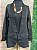 Blazer Feminino Alfaiataria Barbie Preto - Imagem 2