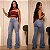 Calça Jeans Flare com Lycra Detalhes - Imagem 1