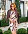 Vestido Tubinho Estampado em Fluity com Poliamida - Imagem 3