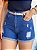 Short Jeans Mom Destroy com Cinto - Imagem 1