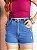 Short Jeans Boyfriend Destroy com Cinto - Imagem 1