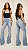 Calça Jeans Flare Empina Bumbum com Lycra Lavagem Clara - Imagem 1