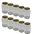 15 Potes de Vidro 600ml com Tampa Dourada – Ideal para Embalar Mel, Geleias e Conservas - Imagem 1