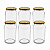 15 Potes de Vidro 600ml com Tampa Dourada – Ideal para Embalar Mel, Geleias e Conservas - Imagem 1