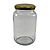 15 Potes de Vidro 600ml com Tampa Dourada – Ideal para Embalar Mel, Geleias e Conservas - Imagem 2