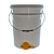 Balde Decantador De Mel Alça Metálica Com Tampa Plástica - 20 Litros - Imagem 3