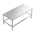 Mesa Plana Total Inox para Manipulação e Envase de Mel – Modelo SMP-199 (1,90 x 0,90 x 0,80 m) - Imagem 1