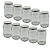 15 Potes de Vidro 600ml com Tampa Branca – Ideal para Embalar Mel, Geleias e Conservas - Imagem 1