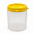 Pote 370ml / 500g Plástico Para Embalar Mel Com Tampa Lacre - Imagem 1