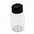 Bisnaga De Plástico 180ml / 250g Invertida Para Embalar Mel - Tampa Preta - Imagem 1