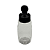 Bisnaga De Plástico 215ml /300g Invertida Para Embalar Mel -  Tampa Preta - Imagem 3