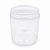 Pote 680ml / 1Kg Plástico Transparente Com Tampa Lacre - Tampa Amarela - Imagem 2