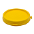 Pote 680ml / 1Kg Plástico Transparente Com Tampa Lacre - Tampa Amarela - Imagem 3