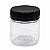 Pote 180ml / 250g Transparente com Tampa Rosca Preta – Ideal para Embalagem de Mel - Imagem 1
