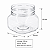 Pote 180ml / 250g Quadrado Transparente com Tampa Rosca Amarela – Ideal para Embalagem de Mel - Imagem 4