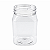 Pote 350ml / 500g Quadrado Transparente com Tampa Rosca Preta – Ideal para Embalagem de Mel - Imagem 3