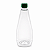 Bisnaga 750ml / 1Kg Cristal Pet Para Embalar Mel - Tampa Verde - Imagem 1