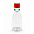 Bisnaga 190ml / 280g Cristal Pet Para Embalar Mel - Tampa Laranja - Imagem 1