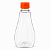 Bisnaga 250ml / 350g Cristal Pet Para Embalar Mel - Tampa Laranja - Imagem 1