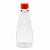 Bisnaga 350ml / 500g Cristal Pet Para Embalar Mel - Tampa Laranja - Imagem 1