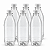 55 Garrafas 500 / 575 ml PET Cristal com Tampa Rosca e Lacre – Tampa Branca - Imagem 1