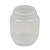 Pote Plástico Sextavado  370ml / 500g Para Embalar Mel Com Tampa Lacre - Imagem 2