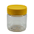408 Potes 180ml / 250g Transparente com Tampa Rosca Amarela – Ideal para Embalagem de Mel - Imagem 2
