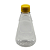 Bisnaga 250ml / 350g Transparente Shortneck De Pet Para Embalar Mel - Tampa Amarela - Imagem 1