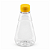 Bisnaga 250ml / 350g Transparente Shortneck De Pet Para Embalar Mel - Tampa Amarela - Imagem 1