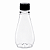 Bisnaga 150ml / 210g Cristal Pet Para Embalar Mel - Tampa Preta - Imagem 1