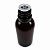 20 Frascos Plásticos Âmbar com Gotejador e Tampa com Lacre – 30ml - Imagem 3