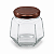 20 Potes de Vidro Sextavado 230ml com Tampa Cobre – Ideal para Mel e Conservas - Imagem 2