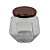 20 Potes de Vidro Sextavado 230ml com Tampa Cobre – Ideal para Mel e Conservas - Imagem 2