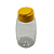 Bisnaga De Plástico 180ml / 250g Invertida Para Embalar Mel - Tampa Amarela - Imagem 1