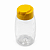 Bisnaga De Plástico 180ml / 250g Invertida Para Embalar Mel - Tampa Amarela - Imagem 1