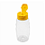 Bisnaga De Plástico 180ml / 250g Invertida Para Embalar Mel - Tampa Amarela - Imagem 3