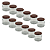 24 Potes de Vidro Mini Belém 150ml com Tampa Cobre – Ideal para Mel - Imagem 1