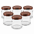 24 Potes de Vidro Mini Belém 150ml com Tampa Cobre – Ideal para Mel - Imagem 1