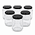 24 Potes de Vidro Belém 240ml com Tampa Preta – Ideal para Mel, Geleias e Doces - Imagem 1