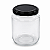 24 Potes de Vidro Belém 240ml com Tampa Preta – Ideal para Mel, Geleias e Doces - Imagem 2