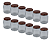 24 Potes de Vidro Belém 240ml com Tampa Cobre – Ideal para Mel, Geleias e Doces - Imagem 1
