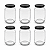 15 Potes de Vidro 600ml com Tampa Preta – Ideal para Embalar Mel, Geleias e Conservas - Imagem 1