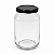 15 Potes de Vidro 600ml com Tampa Preta – Ideal para Embalar Mel, Geleias e Conservas - Imagem 2