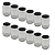 15 Potes de Vidro 600ml com Tampa Preta – Ideal para Embalar Mel, Geleias e Conservas - Imagem 1